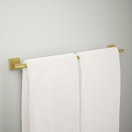 Franklin Brass Maxted (1-Pack) 24' Towel Rack for Bathroom, Modern Gold Bar Holder Wall Mounted Rod, Hardware | Accessories MAX24-MG