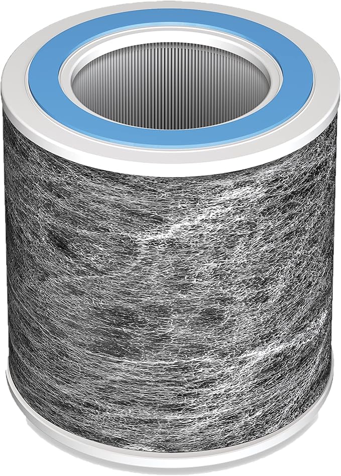 Shark Air Purifier Replacement Filter with Anti-Allergen HEPA, Advanced Odor Lock, Compatible with HP100 Series, White, HE1FKPET