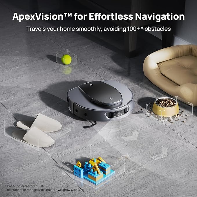 3i S10 Ultra Robot Vacuum and Mop with WaterRecycle System, 18000Pa Suction, Self-Cleaning Extendable Roller Mop, Auto Mop Washing & Drying, Self-Emptying & Refilling, Ai Obstacle Avoidance