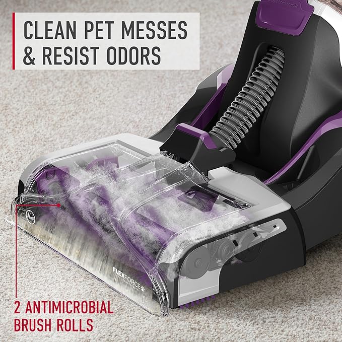 Hoover SmartWash Pet Automatic Carpet Cleaner with Spot Chaser Stain Remover Wand, FH53000PC + Hoover Oxy Deep Cleaning Carpet Shampoo, Concentrated Machine Cleaner Solution, 116 oz Formula, AH31936