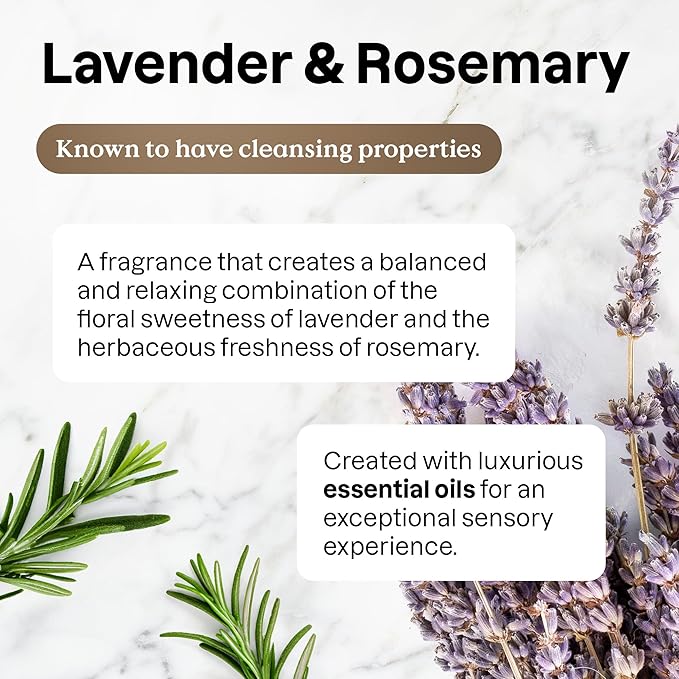 ATTITUDE Dish Soap, Infused with Essential Oils, Plant-Based Ingredients, EWG Verified, Great for Clean and Sparkling Dishes, Vegan Dishwashing Liquid, Lavender & Rosemary, 16.5 Fl Oz