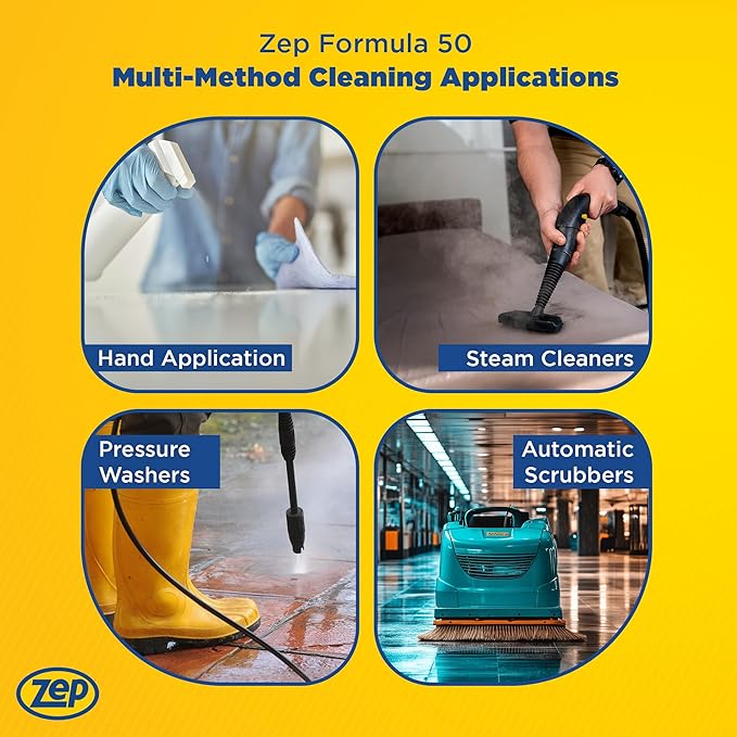 Zep Formula 50 Heavy-Duty Alkaline Cleaner 1 Gal (Case of 4) 85924