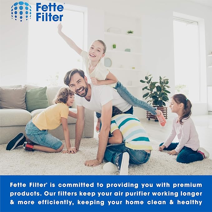 Fette Filter - at-OFL True Hepa Replacement Filter Compatible with HoMedics TotalClean True HEPA Tower Air Purifier Model AT-PET01 AT-PET02 and AR-45 Part Number at-OFL (Pack of 2)