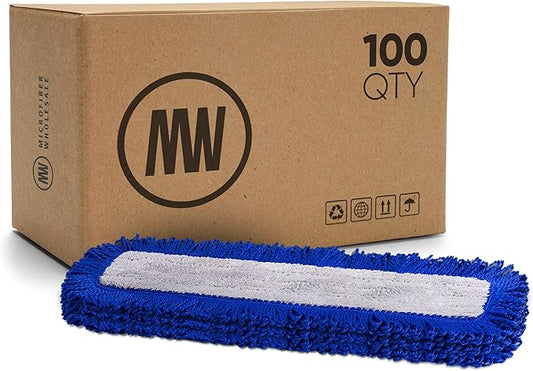 24" Mojave Microfiber Dust Mop Pads (Pack of 2) Microfiber Wholesale - Replacement Head & Refill for Microfiber Mops, Reusable & Machine Washable, Use for: House, Commercial, Industrial