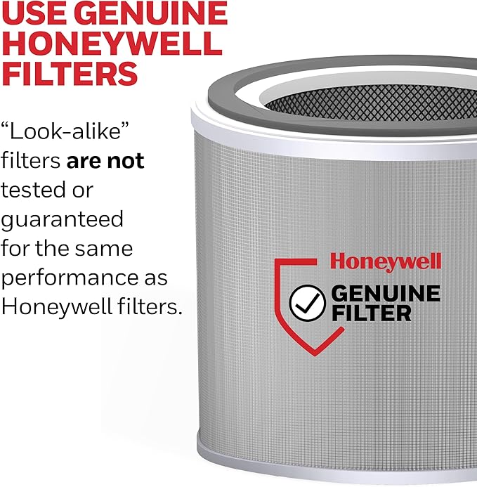 Honeywell Genuine “O” HEPA Air Purifier Filter Replacement for Honeywell Allergen Plus Tabletop Air Purifiers HPA120 & HPA125, 3-in-1 with Pre-Filter, HEPA & Carbon–Captures up to 99.97% of Allergens