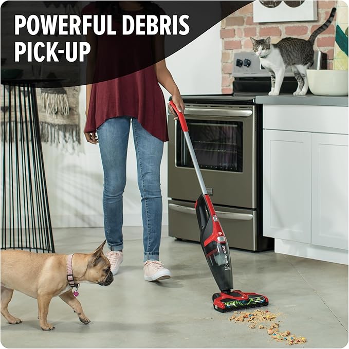 Dirt Devil 3-in-1 Versa Stick Vacuum Cleaner, Lightweight, Rechargeable, Ideal for Pet Hair, Dog Beds, Stairs, and More, Cordless Vacuum Cleaners for Home Use