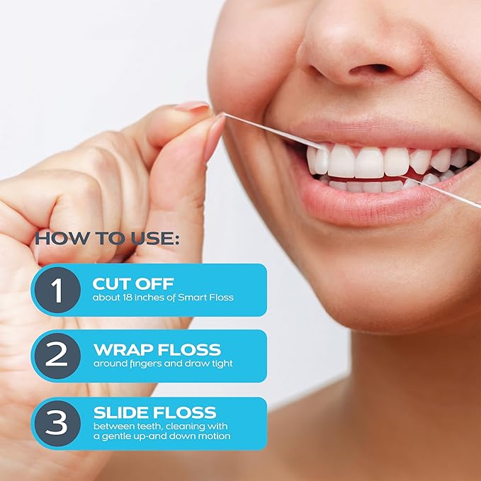 DrTung's Vegan Activated Charcoal Floss - Natural Dental Floss, PTFE & PFAS Free, Gentle on Gums, Expands & Stretches, BPA Free - Lemongrass Flavor (Pack of 2)