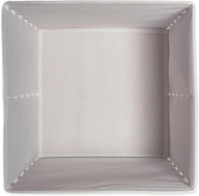 DII Non Woven Polyester Storage Bin, Polka Dot, White & Gold, Small Set of 4