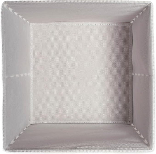 DII Non Woven Polyester Storage Bin, Polka Dot, White & Gold, Small Set of 4