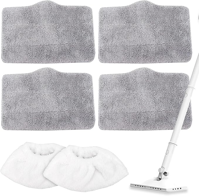 GreeSuit Microfiber Steam Mop Pads Compatible with ACHTFACH Steam Mop, Washable & Reusable Microfiber Steam Mop Cloth for All Types of Surfaces