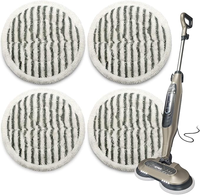 F Flammi Steam & Scrub Mop Pads for Shark S8201 S8001 S7001 S7201 S7000AMZ S7000 S7005 S7020 S7001C Steam & Scrub Mop Dirt Grip Steam Mop Replacement Pads