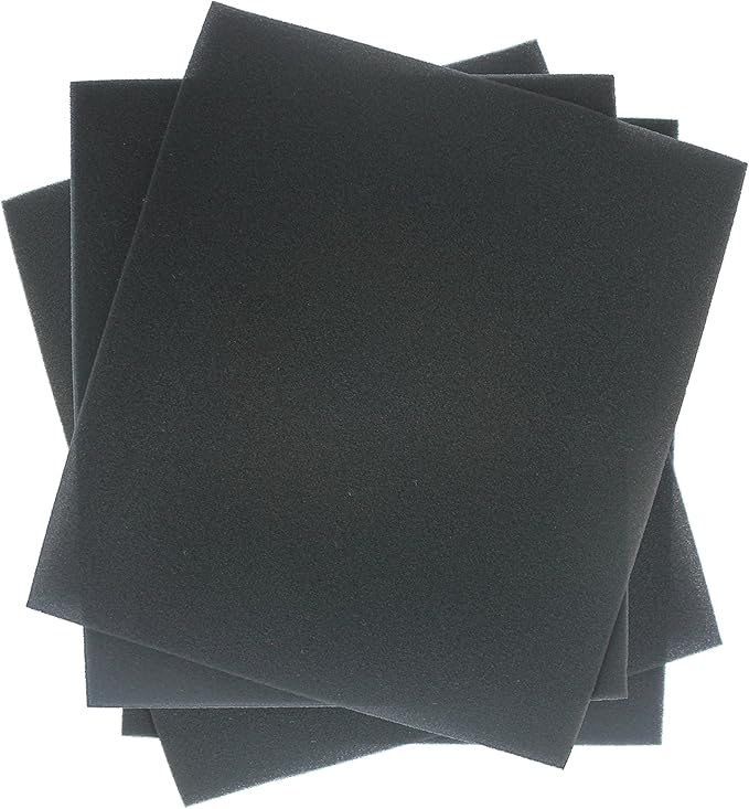 Fette Filter - Compatible 4 Pre-Filters with Activated Carbon for Vornado Air Purifiers AC300, AC350, AC500, AC550, PCO200, PCO300 and PCO500 Replaces Part # MD1-0023 (4 Carbons)