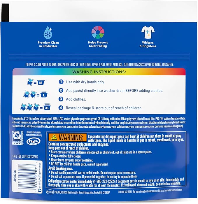 Persil Ultra Pacs Original Everyday Clean Laundry Detergent, 16 count
