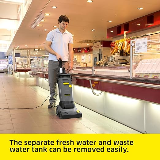 Kärcher BR 30/4 C Commercial Floor Scrubber, Walk-Behind, High-Speed Roller Brush, Intensive Cleaning and Fast Drying