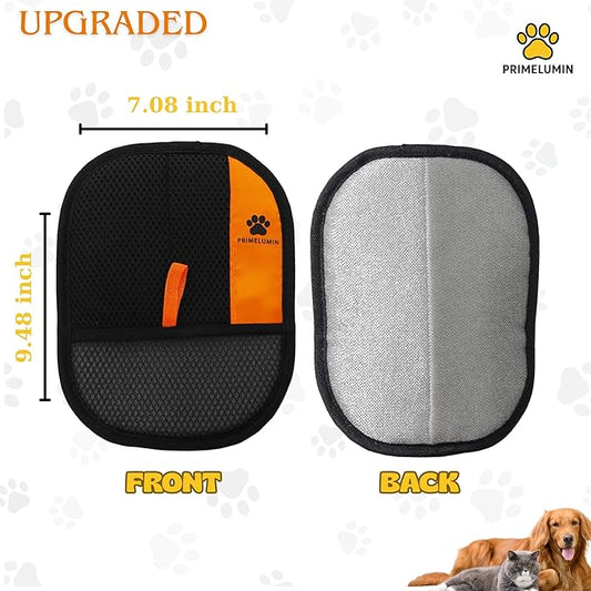 Pet Hair Removal Glove - Electrostatic Fur Remover Mitt for Dogs and Cats, Reusable Washable Pet Hair Remover Tool for Furniture, Couch, Carpet, Car Seat, Laundry