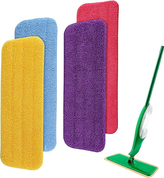 Spray Mop Refills for Libman Freedom Spray Mop, 16in Reusable & Washable Microfiber Floor Cleaning Pads