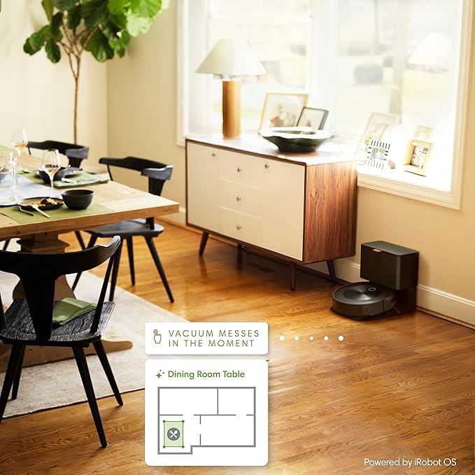 iRobot Roomba j7 (7150) Wi-Fi Connected Robot Vacuum - Identifies and avoids Obstacles Like pet Waste & Cords, Smart Mapping, Works with Alexa, Ideal for Pet Hair, Carpets, Hard Floors, Roomba J7