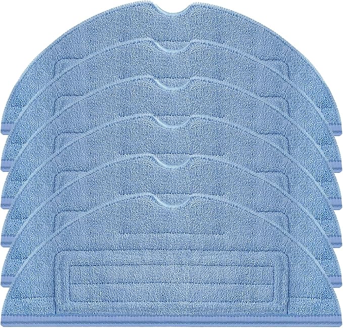 6 Pack Mop Cloth Pads for Roborock S7, Microfiber Mop for Xiaomi for Roborock S7+/MaxV/Plus/Ultra/ S8/ S8+/ T7S /T7S Vacuum Cleaner, Reusable and Washable Pad Accessories