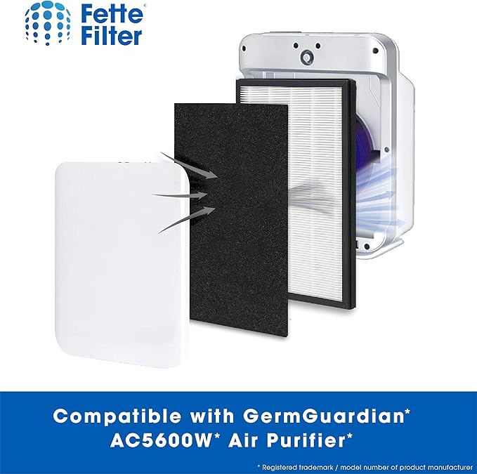 Fette Filter - Air Purifier Filter Model AC5600W. Filter N Compare to Part # FLT5600. (Pack of 1)
