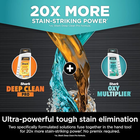Shark StainStriker Portable Carpet, Upholstery & Area Rug Cleaner with Pet Mess extractor, Stain & Odor Remover, Perfect for Car Interiors, , White, PX201