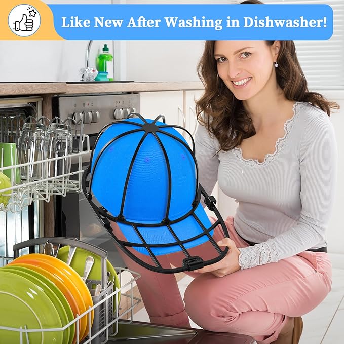 Eiito Hat Washer for Washing Machine - Cleaner for Baseball Caps, Say Goodbye to Deformed Dirty Hats