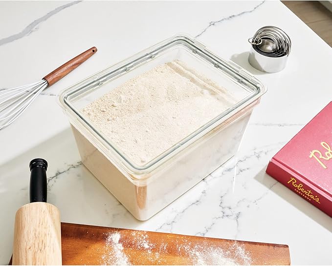 iDesign Large Tall Dry Goods Storage Bin, The Fresh Collection – 7.85” L x 10.85” H x 6” W, Clear Bin