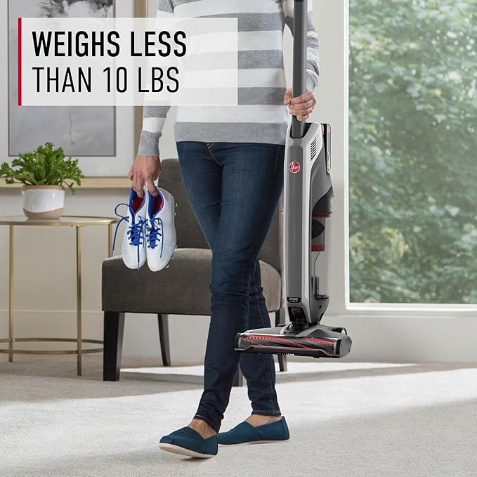 Hoover ONEPWR Evolve Pet Elite Cordless Vacuum Cleaner, Lightweight Stick Vac, Small Upright Vacuum Cleaner, Ideal for Pet Hair, XL Dirt Cup Capacity, Cordless Vacuum Cleaners for Home Use