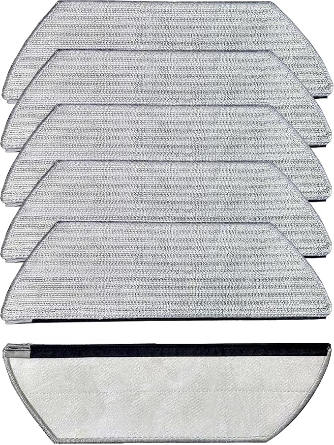 6 Pack Washable Microfiber Mop Pads for Shark VacMop, Replacement for Shark Steam Mop & PowerDetect Robot Vacuum, Compatible with AV2800ZE RV2820YE RV2820ZE AV2820S AV2820AE RV2800AE RV2800S