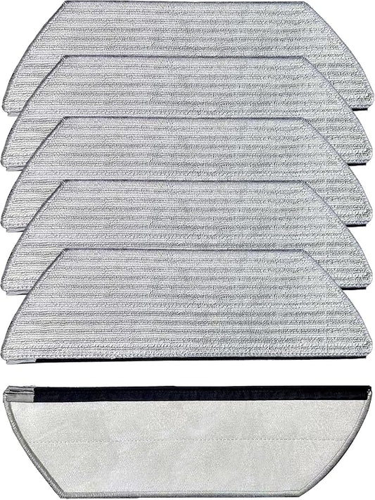 6 Pack Washable Microfiber Mop Pads for Shark VacMop, Replacement for Shark Steam Mop & PowerDetect Robot Vacuum, Compatible with AV2800ZE RV2820YE RV2820ZE AV2820S AV2820AE RV2800AE RV2800S