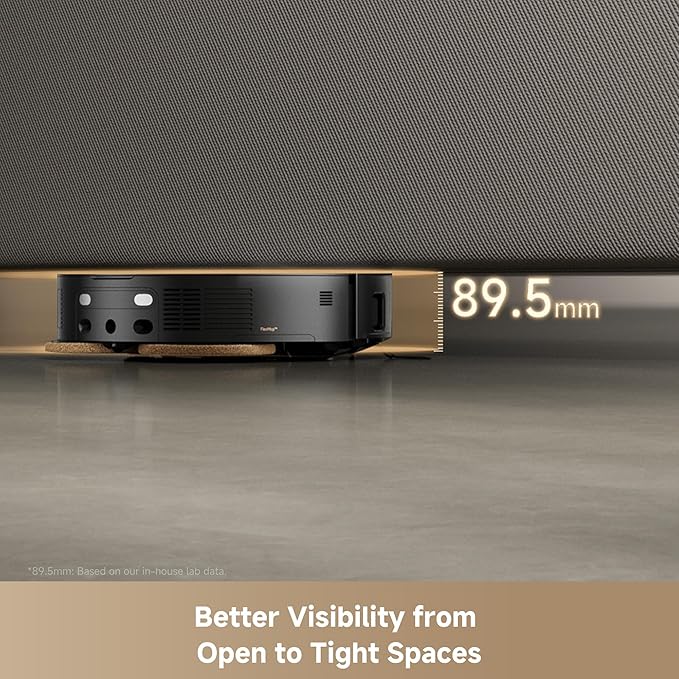 Mova Mobius 60 Robot Vacuum and Mop, 30000Pa Suction, Auto-Interchangeable Mop Pads, Liftable Navigation with 3.15inches Obstacle Overcoming, DuoSolution System Designed for Pets