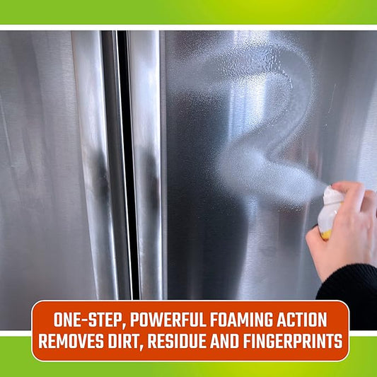 CLR Spot Free Stainless Steel Cleaner - Removes Water Marks, Fingerprints and Residue from Refrigerators, Dishwashers, Ovens and More, Streak Free Shine - 12 Ounce Spray Can (12 oz Spray (Pack of 3))