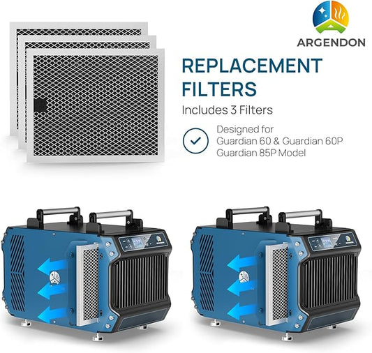 ARGENDON MERV-1 Filter Replacement for Crawl Space Dehumidifier Guardian 60/Guardian60P/Guardian 85P(3 Packs)