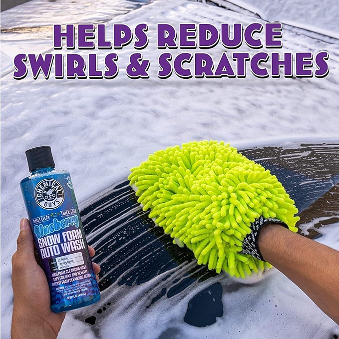 Chemical Guys CWS21664 Blueberry Snow Foam Car Wash Soap (Works with Foam Cannons, Foam Guns or Bucket Washes), Safe for Cars, Trucks, SUVs, Jeeps, Motorcycles, RVs & More, 64 fl. Oz