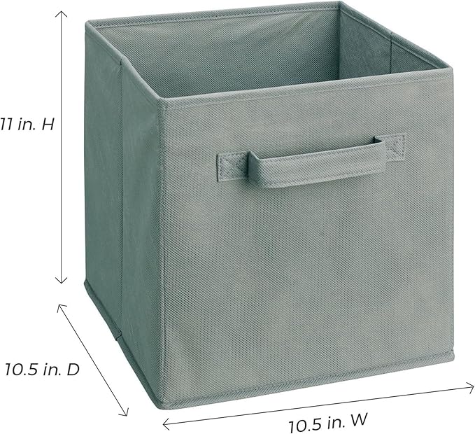 ClosetMaid 18657 Cubeicals Fabric Drawer, Gray, 2-Pack
