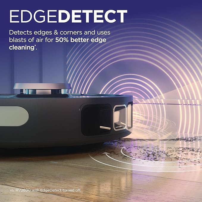 Shark RV2820AE Detect Pro Self-Empty Robot Vacuum, XL 60-Day HEPA Base, Best for Pet Hair, Smart Home Mapping, LiDAR Navigation (Renewed)