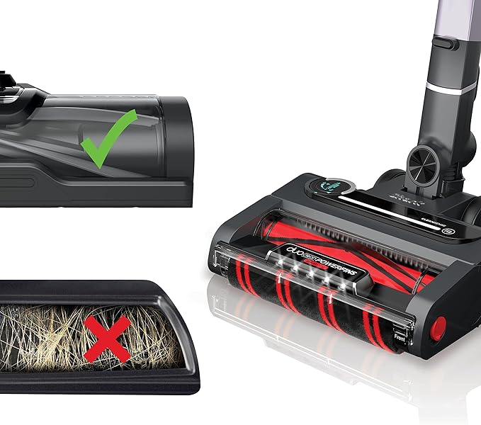 Shark Stratos Cordless Vacuum with Clean Sense IQ and Odor Neutralizer, MultiFlex Wand, Includes Crevice Tool & Anti-Allergen Brush, Up To 60 Minute Runtime, Ash Purple, IZ862H