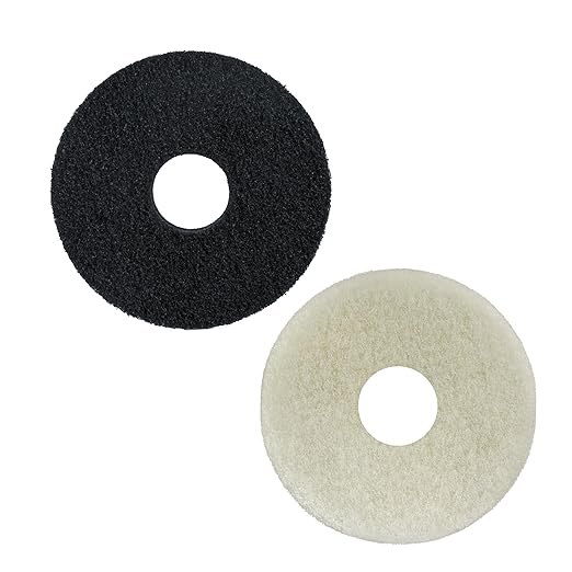 Polish Orbiter Pad 437.051/437071 for Oreck ORB550MC Orbiter Floor Machine 12" Diameter（2pcs）