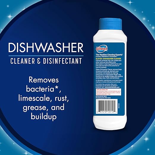 Glisten Dishwasher Magic Machine Cleaner and Disinfectant 2-Pack and Washer Magic Washing Machine Cleaner and Deodorizer 2-Pack