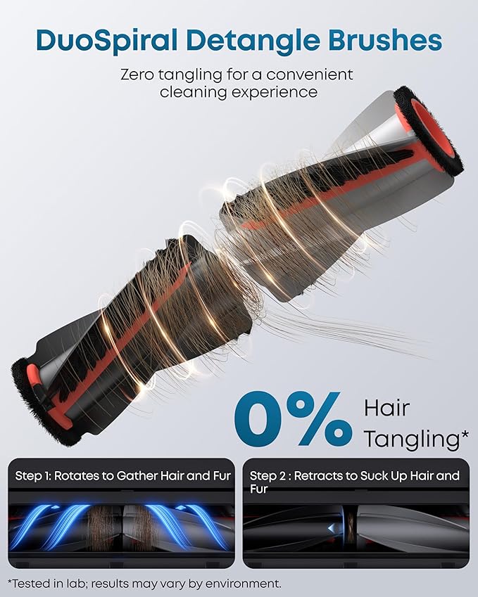 eufy Robot Vacuum E25, HydroJet System with Roller Mop, 20,000 Pa Turbo Suction, All-in-One Robot Vacuum and Mop Combo, Edge-to-Corner Cleaning, Zero-Tangle Design, AI Obstacle Avoidance (Upgraded)