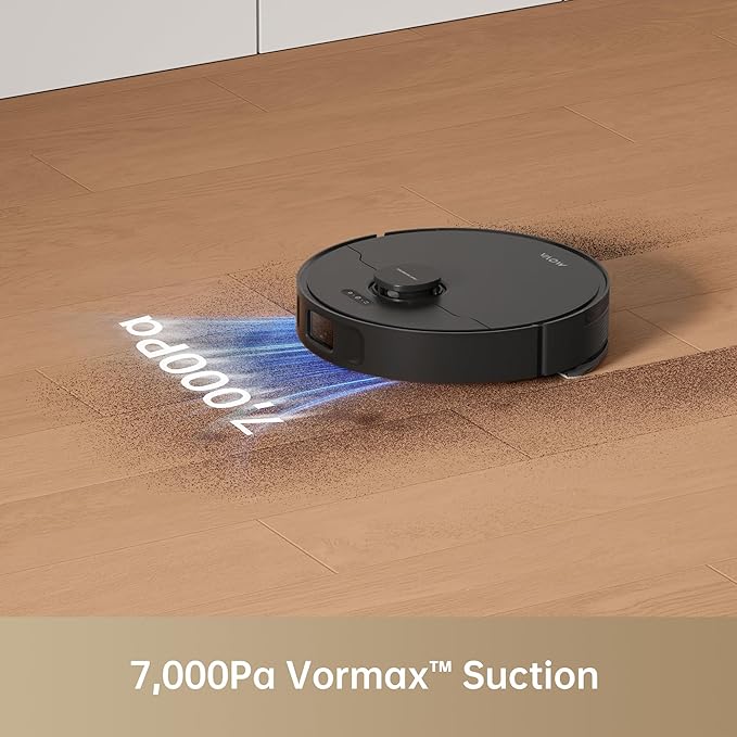 Mova S10 Robot Vacuum Cleaner with 7000Pa Suction, 260 Mins Run Time, Liftable Brush, Self-Charging Robotic Vacuum Cleaner for Home, Pet Hair, Hard Floors, App & Voice Control