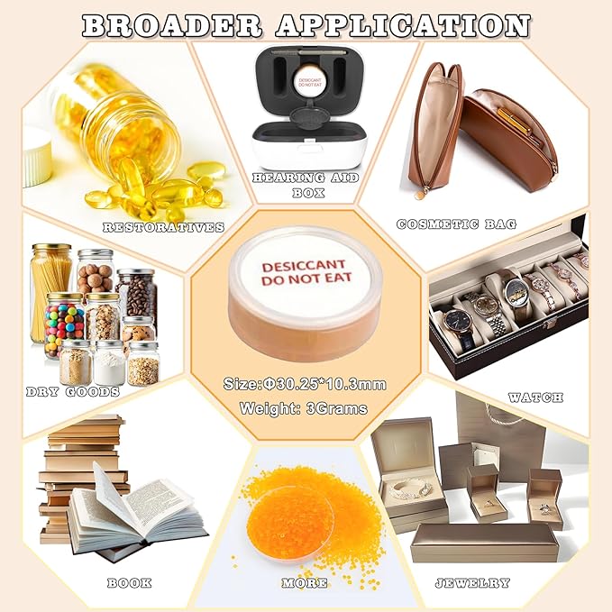 12 Pcs Hearing Aid Dryer Capsules, Drying Dehumidifier Caps Hearing Aid Accessories for Phonak, Starkey and Unitron Charger Case or Any Hearing Aid Case Supplies That can Store Dry Capsules (3Garm)