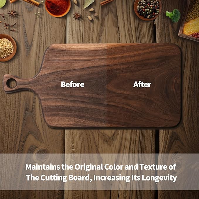 Walnut Wood Oil Bowl Conditioner, Walnut Oil for Wooden Cutting Board and Bowl,Food Safe, Long-Lasting 8oz