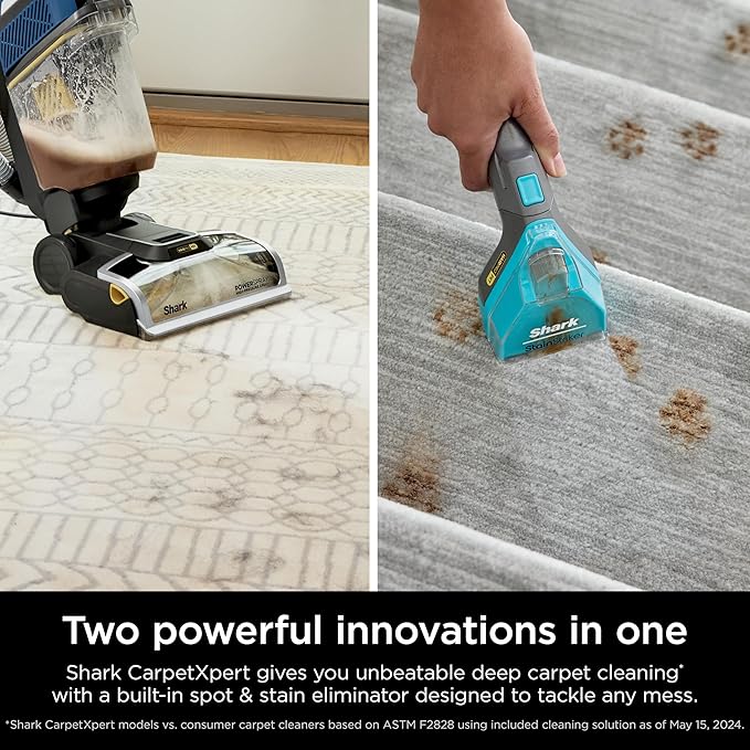 Shark Carpet Xpert Hair Pro with Stain Striker Upright Carpet, Area Rug & Upholstery Cleaner, Carpet Shampooer, 5 Tools, Navy, EX304