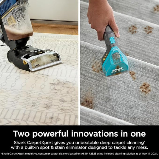 Shark Carpet Xpert Hair Pro with Stain Striker Upright Carpet, Area Rug & Upholstery Cleaner, Carpet Shampooer, 5 Tools, Navy, EX304