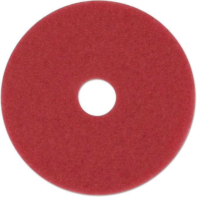 Boardwalk 4013RED Standard Floor Pads 13" dia Red 5/Carton
