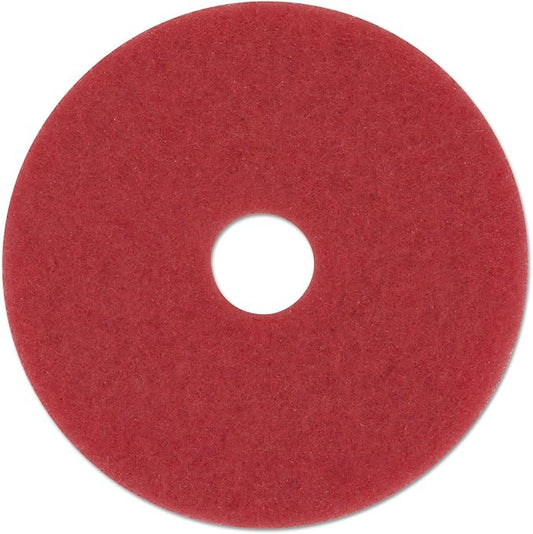 Boardwalk 4013RED Standard Floor Pads 13" dia Red 5/Carton