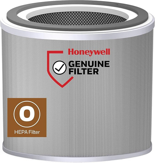 Honeywell Genuine “O” HEPA Air Purifier Filter Replacement for Honeywell Allergen Plus Tabletop Air Purifiers HPA120 & HPA125, 3-in-1 with Pre-Filter, HEPA & Carbon–Captures up to 99.97% of Allergens