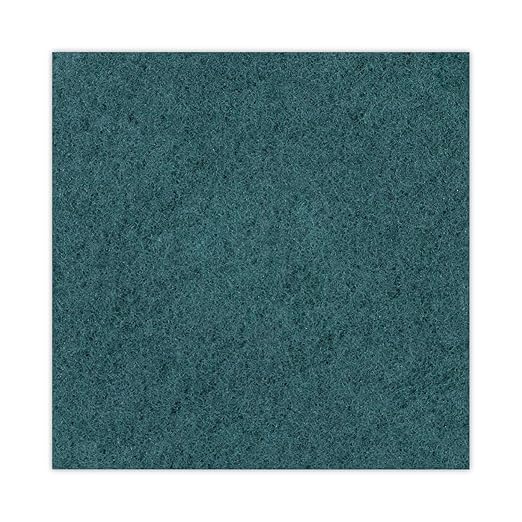Boardwalk Heavy-Duty Scrubbing Floor Pads, 17" Diameter, Green, 5/Carton