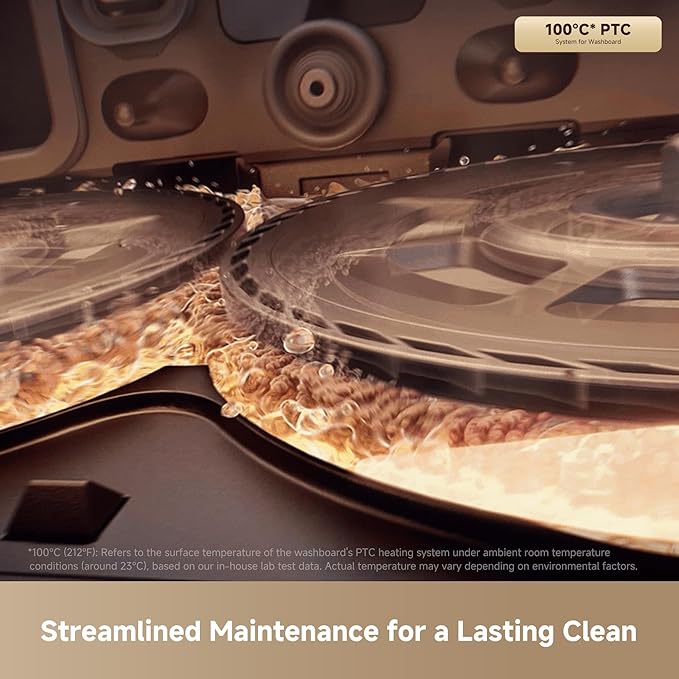 Mova Mobius 60 Robot Vacuum and Mop, 30000Pa Suction, Auto-Interchangeable Mop Pads, Liftable Navigation with 3.15inches Obstacle Overcoming, DuoSolution System Designed for Pets