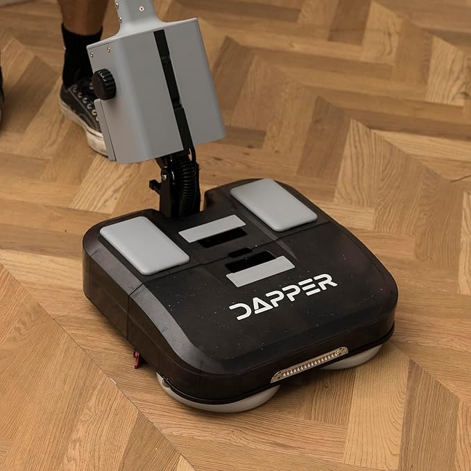 Battery Powered Walk Behind Mini Automatic Floor Scrubber Machine – Compact & Portable, 16” Cleaning Width, 1.5h Runtime, 3-Speed Brush – Ideal for Small Commercial Spaces, Offices, Retail